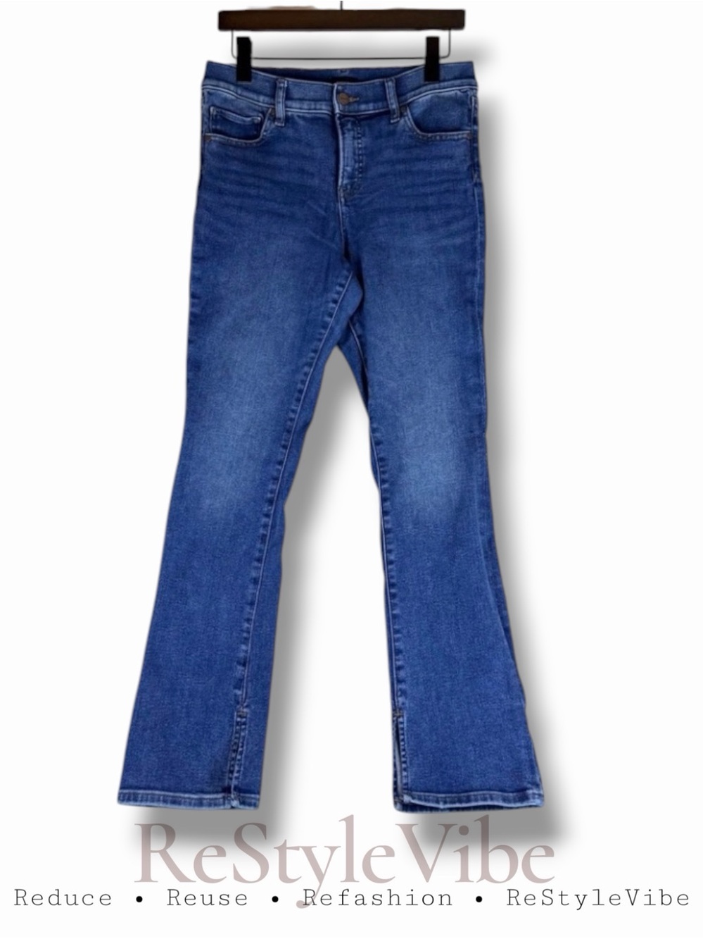 EXPRESS Women’s Size 8S Denim Jeans Skyscraper Style Stretch Mid Rise Fit